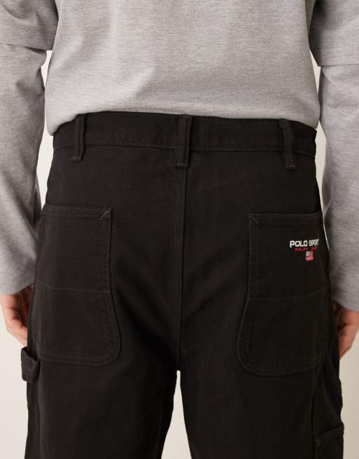 Polo Ralph Lauren straight leg pants in black, 4 of 5