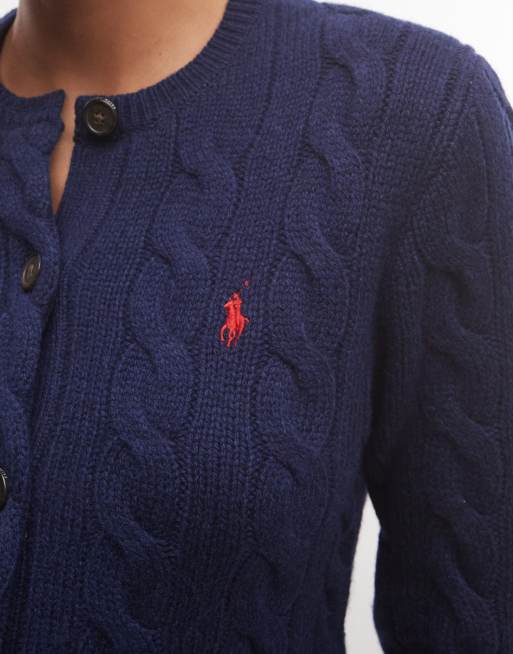 Polo Ralph Lauren Strickjacke in Marineblau, 2 von 4