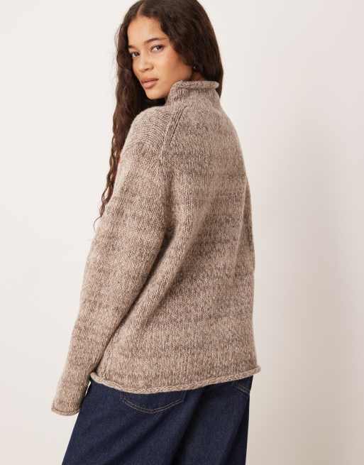 Polo Ralph Lauren – Strickpullover aus Wollmix in Grau mit Flaggenmotiv, 3 von 4