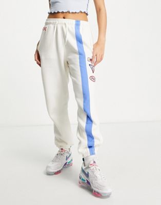 Polo Ralph Lauren stripe logo jogger in cream