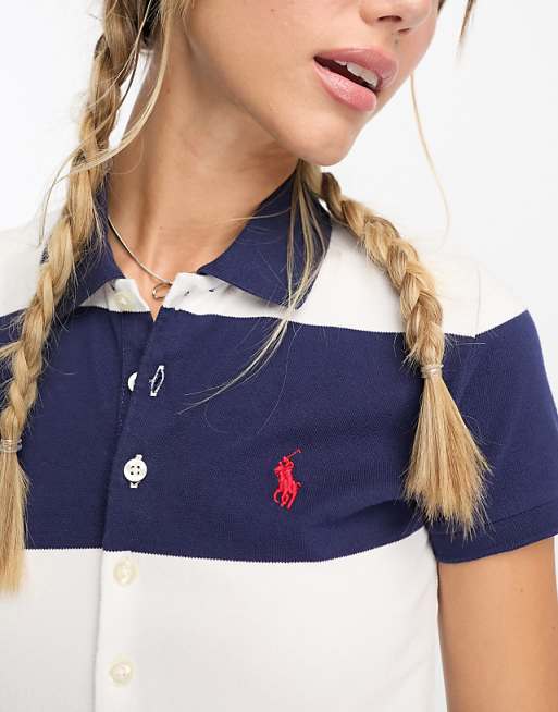 Polo Dress in Navy & White Stripe Polo Dress in Navy & White Stripe