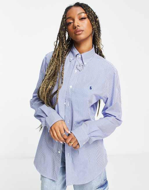 Pinstripe ralph hotsell lauren shirt