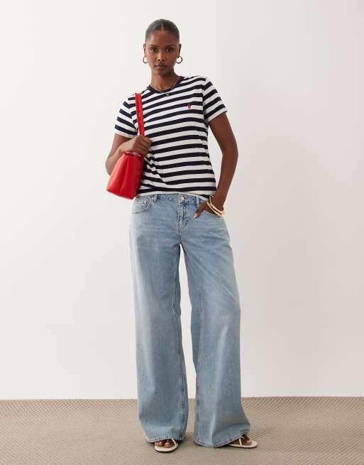 Polo Ralph Lauren striped t-shirt in navy, 2 of 4