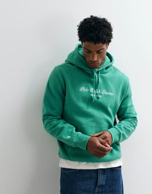 Polo Ralph Lauren - sudadera con capucha con logo icon en verde claro, 2 de 5