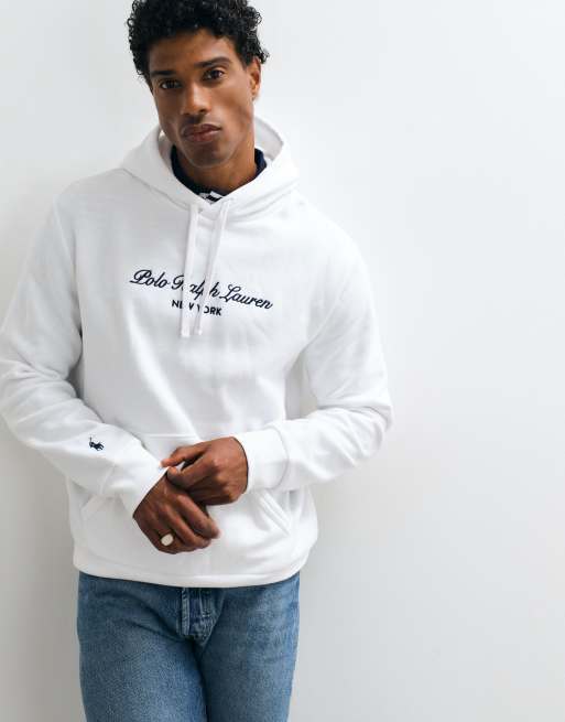 Polo Ralph Lauren - sudadera con capucha con logotipo grande en blanco