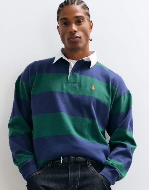 Polo Ralph Lauren sudadera de punto estilo rugby en caqui - view 1