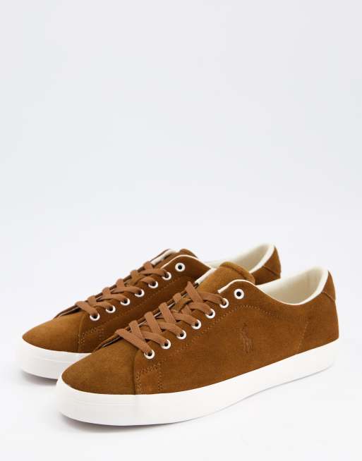 Ralph lauren suede on sale sneakers