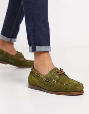 ralph lauren suede boat shoes