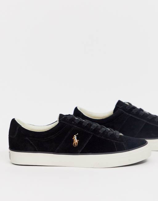 Ralph lauren hot sale suede trainers