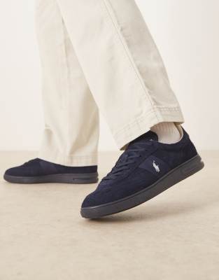 Polo Ralph Lauren Polo Ralph Lauren suede trainer in navy