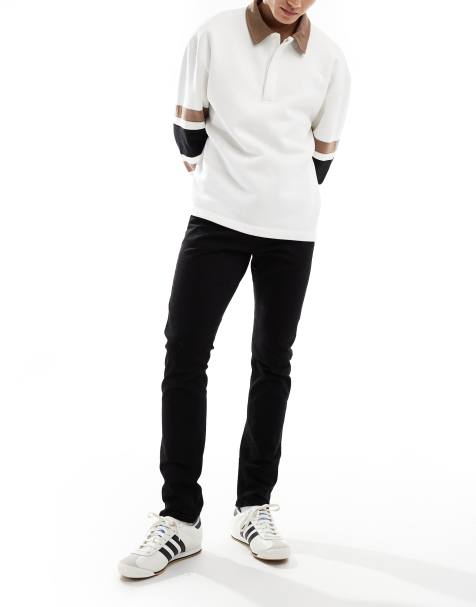 Polo Ralph Lauren – Sullivan – Czarne dopasowane jeansy z logo na tylnej kieszeni - view 1