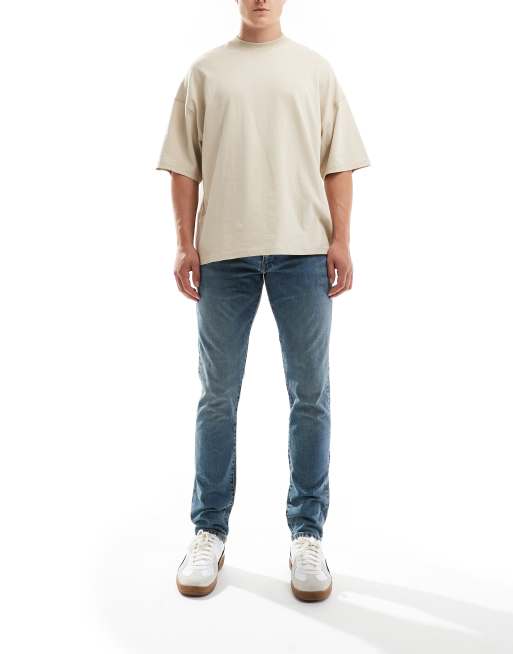 Polo Ralph Lauren – Sullivan – Dopasowane niebieskie jeansy z kieszeniami z tyłu z logo
