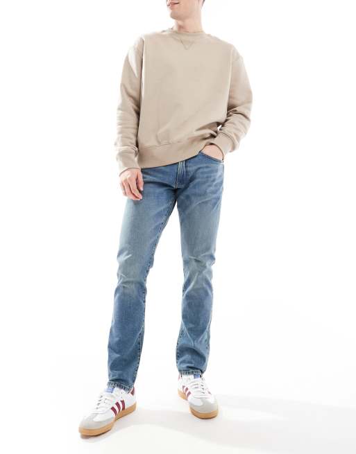 Polo Ralph Lauren - Sullivan - Jean slim avec logo emblématique sur la poche arrière - Délavage moyen
