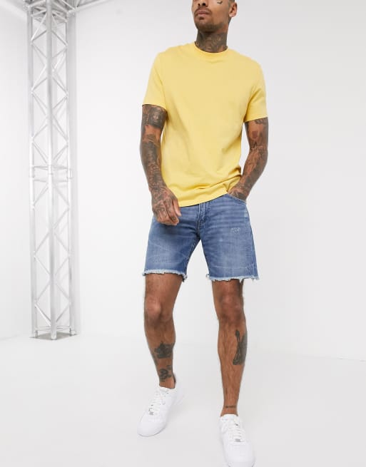 Polo Ralph Lauren Sullivan Schmal Geschnittene Ungesaumte Jeansshorts Im Used Look Mit Vintage Waschung Asos