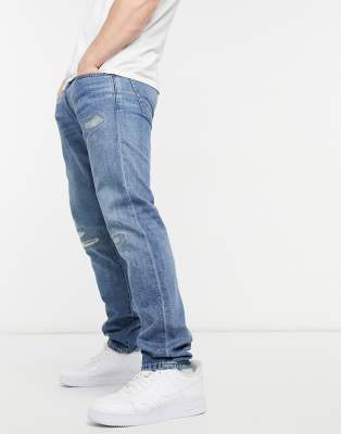Polo Ralph Lauren Sullivan Slim Fit Distressed Jeans In Wilkes Light Bleach Wash-blues In Blues