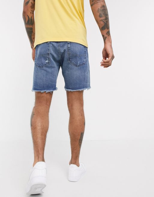 Polo Ralph Lauren Sullivan slim fit raw edge distressed denim