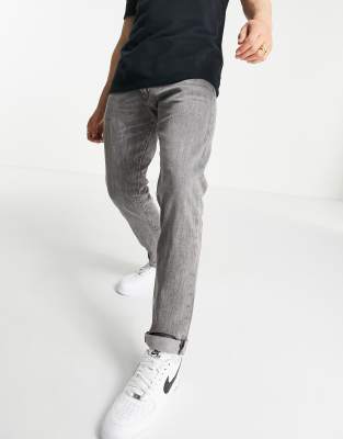 black polo grey jeans