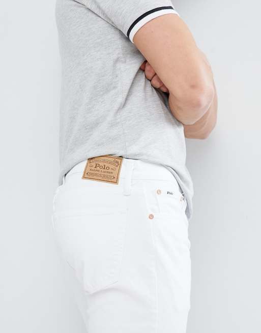 Polo Ralph Lauren Sullivan Slim Fit Stretch Jeans in White | ASOS