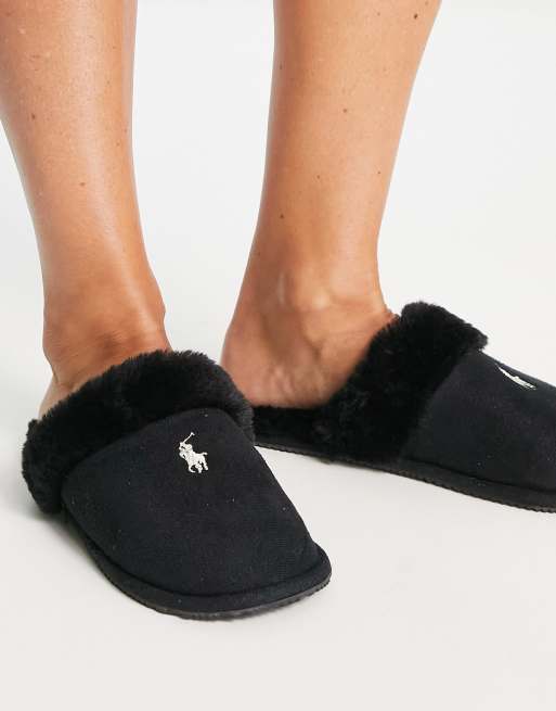 Polo Ralph Lauren - Summit Scruff II - Pantofole stile sabot nere, 3 di 4