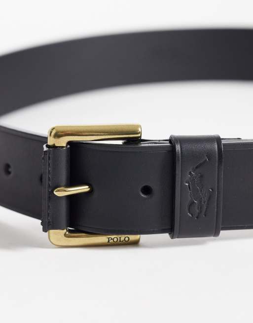 Polo Ralph Lauren – Svart bälte i läder, 2 av 3