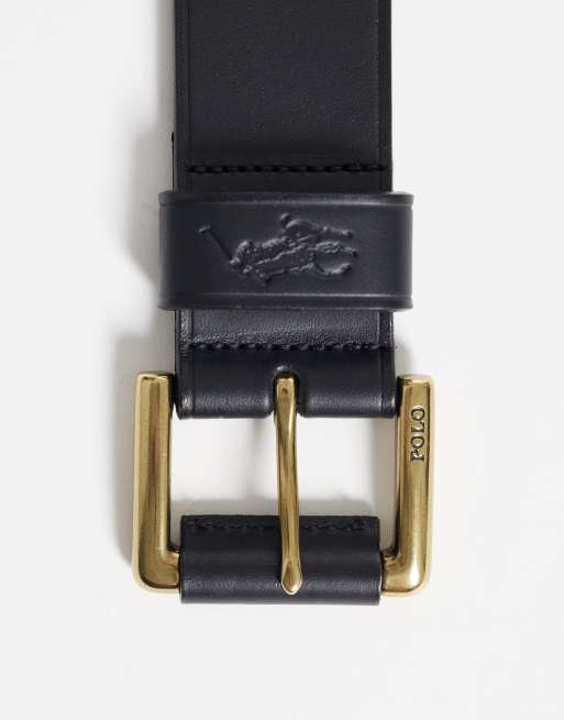 Polo Ralph Lauren – Svart bälte i läder, 3 av 3