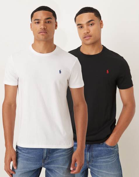 Polo Ralph Lauren – Svart och vit t-shirt med ikonlogga, 2-pack - view 1