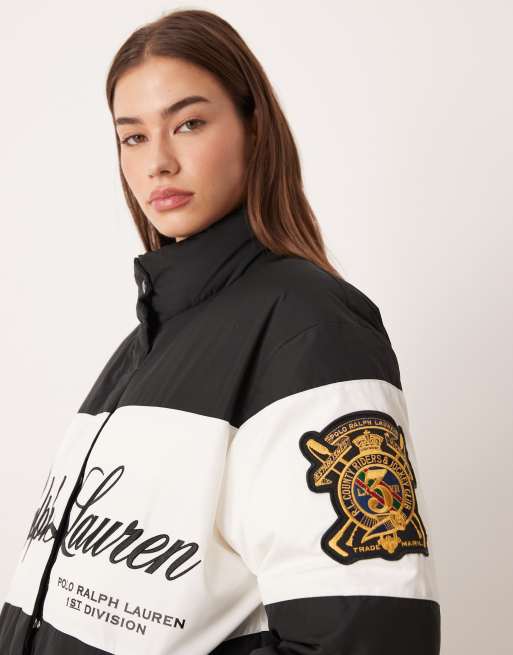 Polo Ralph Lauren – Svart pufferjacka med logga framtill, 2 av 4