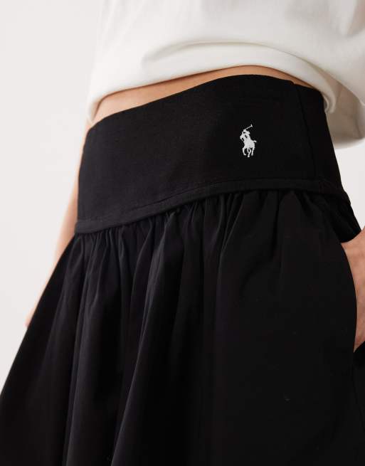 Polo Ralph Lauren – Svart, vävd, a-linjeformad kjol, 4 av 5