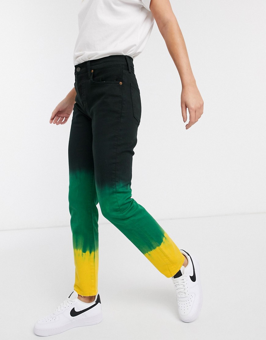 Polo Ralph Lauren – Svarta batikmönstrade jeans