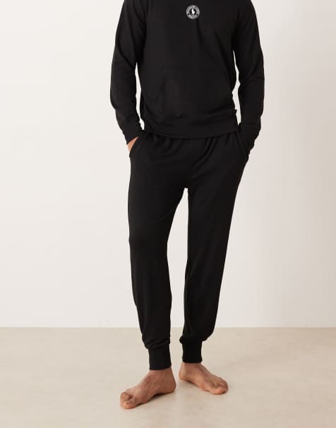 Polo Ralph Lauren – Svarta mjukisbyxor med midjeresår och ikonlogga, del av set - view 1