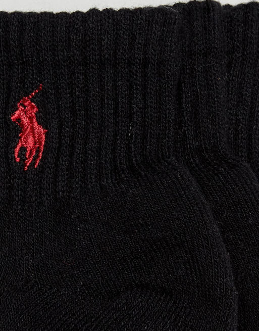 Polo Ralph Lauren – Svarta sportstrumpor i 3-pack, 3 av 4