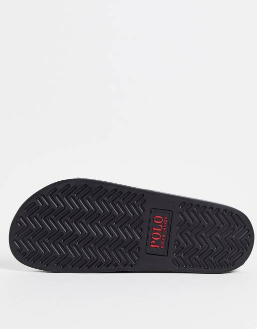 Polo Ralph Lauren – Svarta tofflor med ponnylogga, 2 av 4