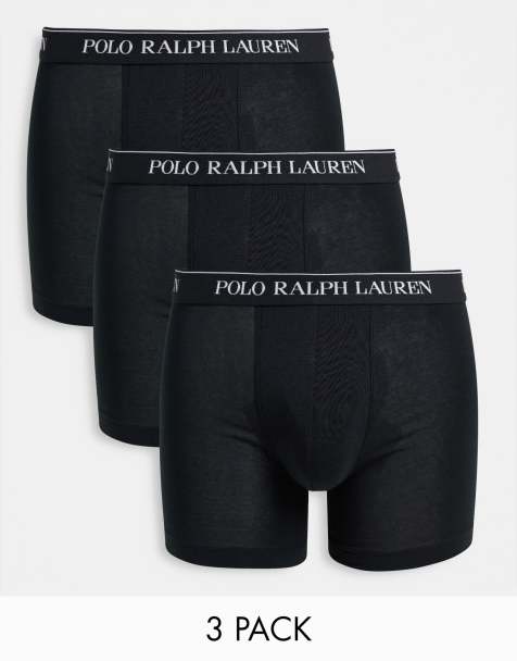 Polo Ralph Lauren – Svarta trunks med längre ben i 3-pack - view 1