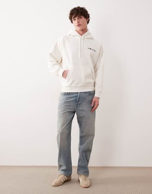 Polo Ralph Lauren - Sweat à capuche avec inscription logo sur le devant - Crème, 3 de 5
