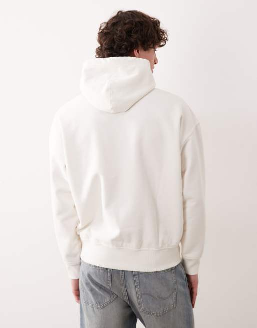 Polo Ralph Lauren - Sweat à capuche avec inscription logo sur le devant - Crème, 4 de 5