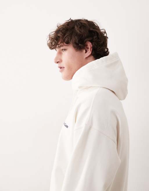 Polo Ralph Lauren - Sweat à capuche avec inscription logo sur le devant - Crème, 5 de 5
