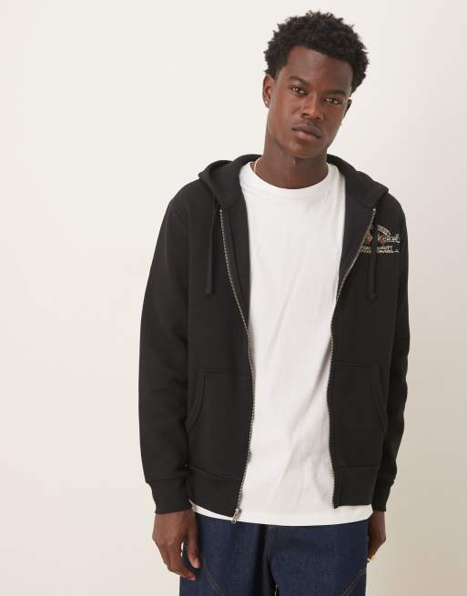 Polo Ralph Lauren - Sweat à capuche style utilitaire à fermeture éclair avec imprimé au dos - Noir, 3 de 5