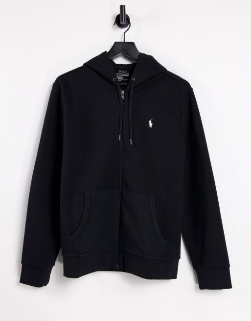 Polo Ralph Lauren Sweat capuche zipp logo joueur de polo Noir