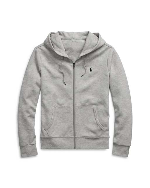 Polo Ralph Lauren - Sweat à capuche zippé en double maille à logo - Gris, 2 de 5