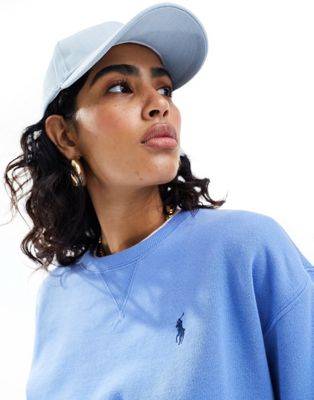 Polo Ralph Lauren sweatshirt with logo in blue - ASOS Price Checker