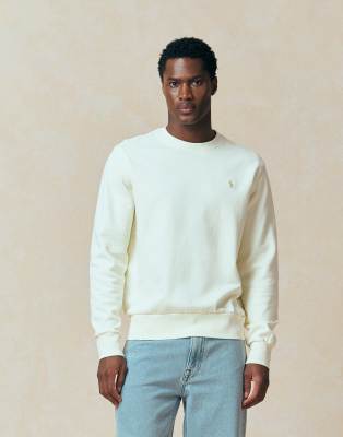 Polo Ralph Lauren - Sweat à logo emblématique en jersey à envers bouclé - Crème clubhouse-Blanc