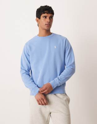 Polo Ralph Lauren - Sweat à logo emblématique en jersey éponge - Bleu bristol