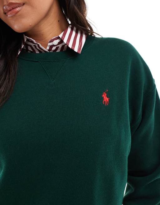 Polo Ralph Lauren - Sweat à logo emblématique - Vert foncé, 3 de 4