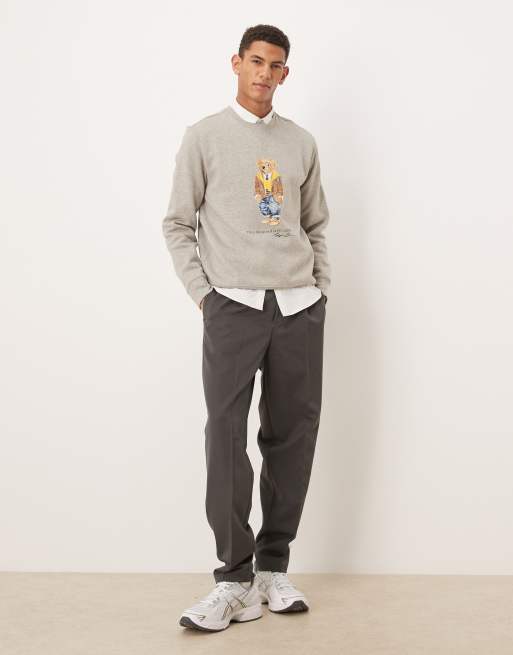 Polo Ralph Lauren - Sweat à motif ours - Gris, 2 de 5