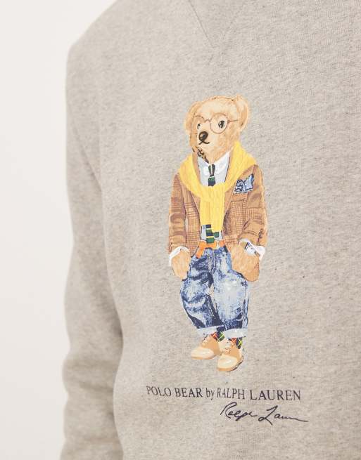 Polo Ralph Lauren - Sweat à motif ours - Gris, 5 de 5