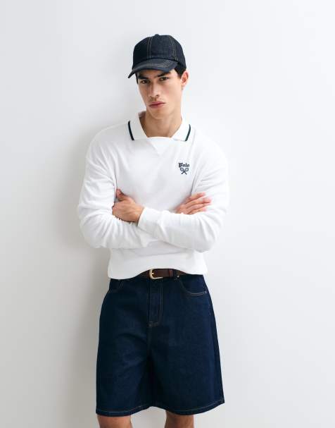 Polo Ralph Lauren - Sweat décontracté en maille à manches longues - Blanc - view 1