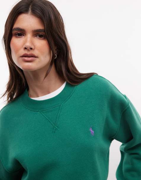 Polo Ralph Lauren sweat-shirt à logo icon en vert - view 1