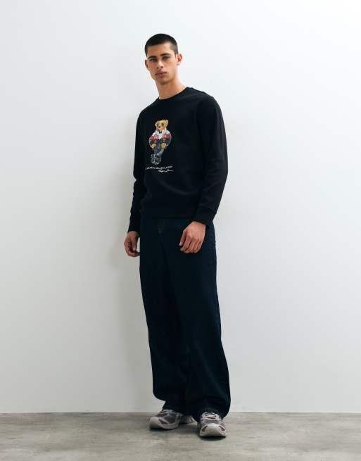 Polo Ralph Lauren sweat-shirt imprimé ours saisonnier noir, 2 de 5
