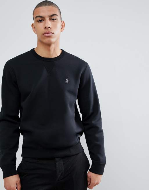 Polo Ralph Lauren - Sweat-shirt ras de cou avec logo joueur de polo - Noir