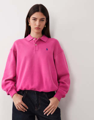 Polo Ralph Lauren - Sweat style rugby à logo emblématique - Rose